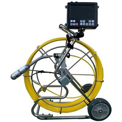 Kanalizatsiya quvurlarini tekshirish kamerasi uchun endoskop tayog'ini itarish uchun miniatyura qiyalik masofadan boshqarish moslamasi